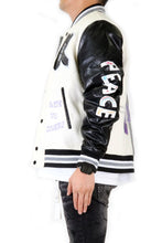 Load image into Gallery viewer, CAPELLA Men's Melton Body with Faux Leather Sleeve Varsity Jacket
