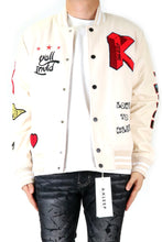 Load image into Gallery viewer, VUE Men's Melton Body with Faux Leather Sleeve Varsity Jacket
