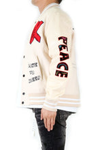Load image into Gallery viewer, VUE Men's Melton Body with Faux Leather Sleeve Varsity Jacket
