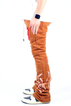 Load image into Gallery viewer, BRUNETTE Heavy weight brushed graphic skinny flare stacked pants
