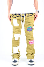 Load image into Gallery viewer, PEAR Heavy weight brushed graphic skinny flare stacked pants
