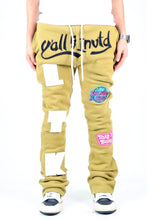 Load image into Gallery viewer, PEAR Heavy weight brushed graphic skinny flare stacked pants
