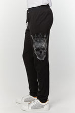 Load image into Gallery viewer, Men&#39;s Rhinestones Skull Slim Fit Sweatpants
