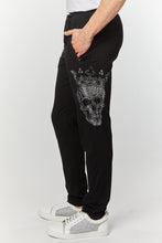 Load image into Gallery viewer, Men&#39;s Rhinestones Skull Slim Fit Sweatpants
