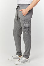 Load image into Gallery viewer, Men&#39;s Rhinestones Skull Slim Fit Sweatpants
