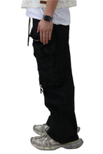 Load image into Gallery viewer, VUSE FINE TWILL NYLON BAGGY FIT CARGO PANTS

