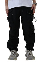 Load image into Gallery viewer, VUSE FINE TWILL NYLON BAGGY FIT CARGO PANTS
