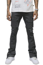 Load image into Gallery viewer, Gri Men's premium flare stacked twill cargo pant with multi functional pockets
