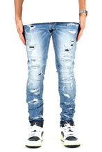 Load image into Gallery viewer, PINO Men's Premium Heavy Washed Skinny Denim Pants
