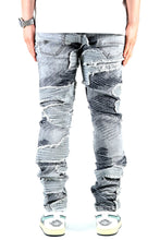 Load image into Gallery viewer, LIN Men's Premium Heavy Washed Skinny Denim Pants
