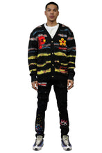 Load image into Gallery viewer, DEWEY Men's premium sweater cardigan with embroidery &amp; patches
