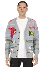 Load image into Gallery viewer, DOUGAL Men's premium sweater cardigan with embroidery &amp; patches
