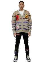 Load image into Gallery viewer, MEZZINE Men's premium sweater cardigan with embroidery &amp; patches

