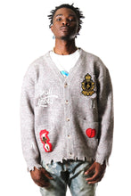 Load image into Gallery viewer, SUPA Men's premium sweater cardigan with embroidery &amp; patches
