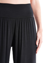 Load image into Gallery viewer, LavaNera Palazzo Black Jersey Viscose Pants
