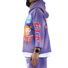 Load image into Gallery viewer, DIAZ French Terry 3/4 Sleeve Crop Top Pullover Hoodie
