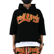 Load image into Gallery viewer, CURTIS French Terry 3/4 Sleeve Crop Top Pullover Hoodie
