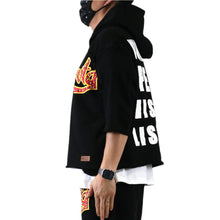 Load image into Gallery viewer, CURTIS French Terry 3/4 Sleeve Crop Top Pullover Hoodie

