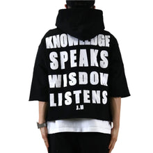 Load image into Gallery viewer, CURTIS French Terry 3/4 Sleeve Crop Top Pullover Hoodie

