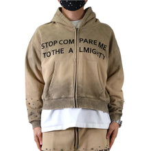 Load image into Gallery viewer, ERIN French Terry Long Sleeve Crop Top Full Zip Hoodie
