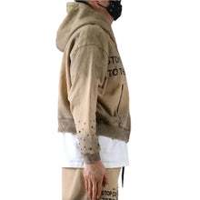 Load image into Gallery viewer, ERIN French Terry Long Sleeve Crop Top Full Zip Hoodie
