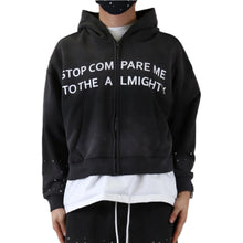 Load image into Gallery viewer, GLENN French Terry Long Sleeve Crop Top Full Zip Hoodie
