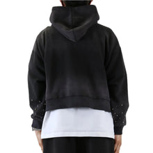 Load image into Gallery viewer, GLENN French Terry Long Sleeve Crop Top Full Zip Hoodie
