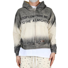 Load image into Gallery viewer, NOEL French Terry Long Sleeve Crop Top Full Zip Hoodie
