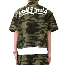 Load image into Gallery viewer, EFFEST Fine Ripstop Twill Boxy Cut Crop Top Short sleeve Buttondown Shirt
