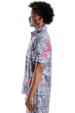 Load image into Gallery viewer, YETI Men's ripped &amp; repaired short sleeve button down shirt
