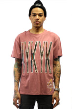 Load image into Gallery viewer, BRENT Men's IYKYK emb lettering plum cotton short sleeve tee
