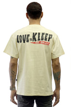 Load image into Gallery viewer, FORT Men's IYKYK emb lettering cream cotton short sleeve tee

