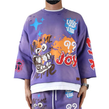 Load image into Gallery viewer, DIAZ S/N Jersey 3/4 Sleeve Crop Top Tee
