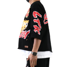 Load image into Gallery viewer, TROY SN/ Jersey 3/4 Sleeve Crop Top Tee
