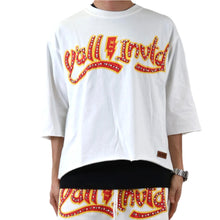 Load image into Gallery viewer, MORGAN SN/ Jersey 3/4 Sleeve Crop Top Tee
