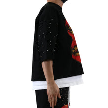 Load image into Gallery viewer, SCHUMA SN/ Jersey 3/4 Sleeve Crop Top Tee
