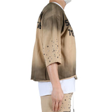 Load image into Gallery viewer, ERIN S/N Jersey 3/4 Sleeve Crop top Tee
