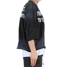 Load image into Gallery viewer, GLENN S/N Jersey 3/4 Sleeve Crop top Tee
