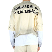 Load image into Gallery viewer, NOEL S/N Jersey 3/4 Sleeve Crop top Tee with Layered long sleeve
