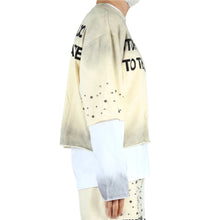 Load image into Gallery viewer, NOEL S/N Jersey 3/4 Sleeve Crop top Tee with Layered long sleeve
