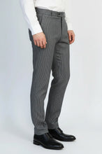 Load image into Gallery viewer, Black &amp; Grey Micro-Patterned Fabric Trousers – Wessi
