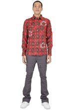 Load image into Gallery viewer, Peet Men's ripped &amp; repaired button down shirt
