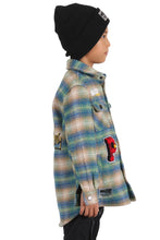 Load image into Gallery viewer, LAWN Kid's Oversize Flannel outer shirket
