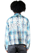 Load image into Gallery viewer, ASHEN Heavy Flannel Crop Top Button Down Shirt
