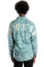 Load image into Gallery viewer, Fisher Men's ripped &amp; repaired button down shirt
