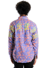 Load image into Gallery viewer, Pello Men's ripped &amp; repaired button down shirt
