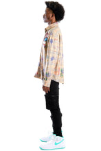 Load image into Gallery viewer, Maxis L.T.K. Men's premium Long Sleeve Plaid button down shirt with hand sketch drawing pop art
