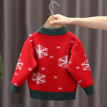 Load image into Gallery viewer, Kids Reindeer Plush Christmas Knit Sweater | NCS
