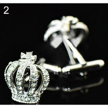 Load image into Gallery viewer, King&#39;s Crown Cufflinks
