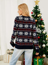 Load image into Gallery viewer, Knit Long-Sleeved Snowflake Christmas Sweater | NCS
